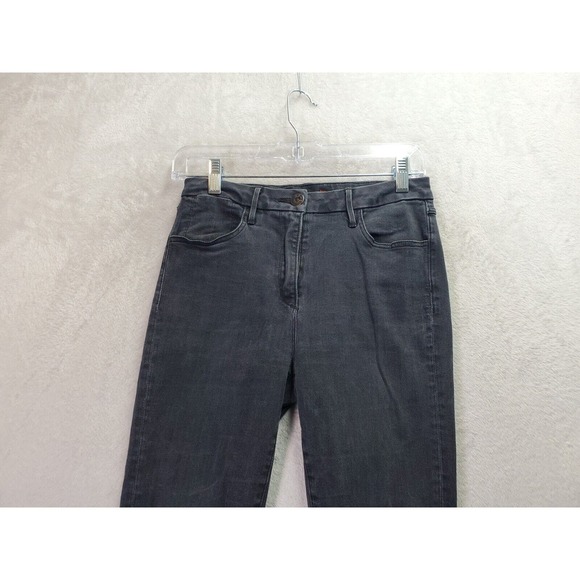 3X1 NYC Jeans Women Size 28 Black Denim Cotton Stretch Skinny Pockets Flat Front - Picture 4 of 10